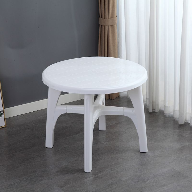Modern Style Geometric Courtyard Table Plastic Waterproof Outdoor Table