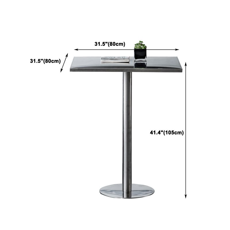 1/2/3/5 Pieces Industrial Bar Set Stainless Steel Bar Stool and Table Set