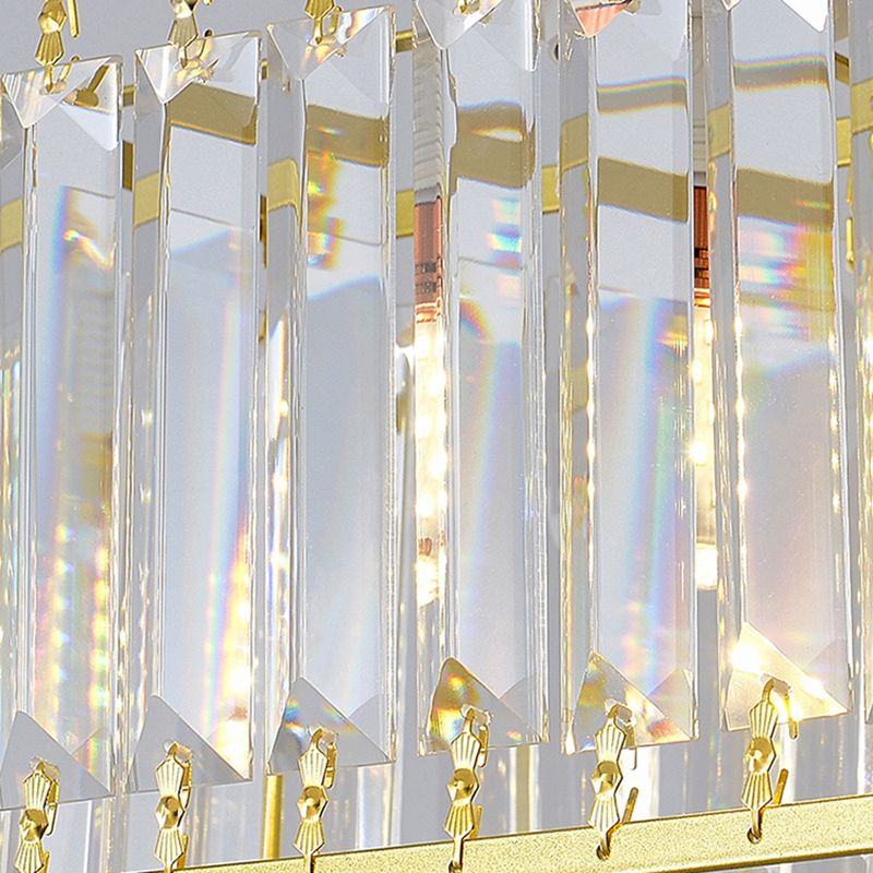 Modern Black/Golden Kitchen Island Lighting Rectangle Pendant Ceiling Lights