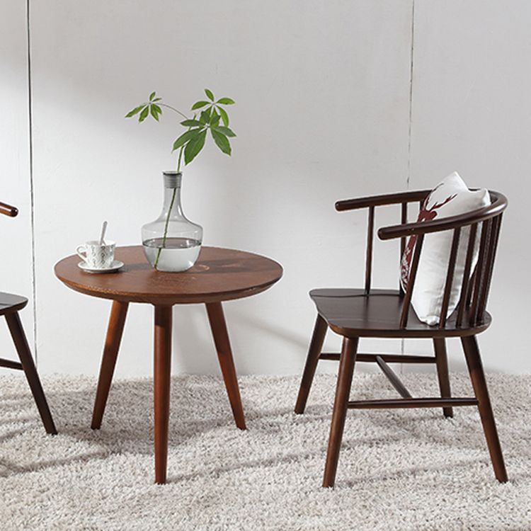 Restaurant contemporain dinant la chaise de salle à manger arrière en bois de chaise de bras