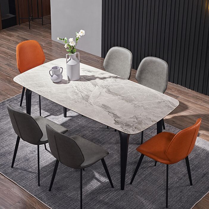 Modern 1/2/5/7 Pieces Dining Set Rectangle White Dining Table Set