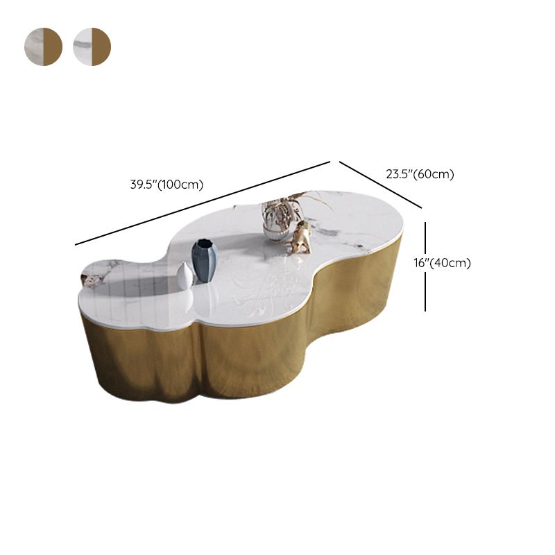 Slate Geometric Coffee Table Modern Abstract Coffee Cocktail Table