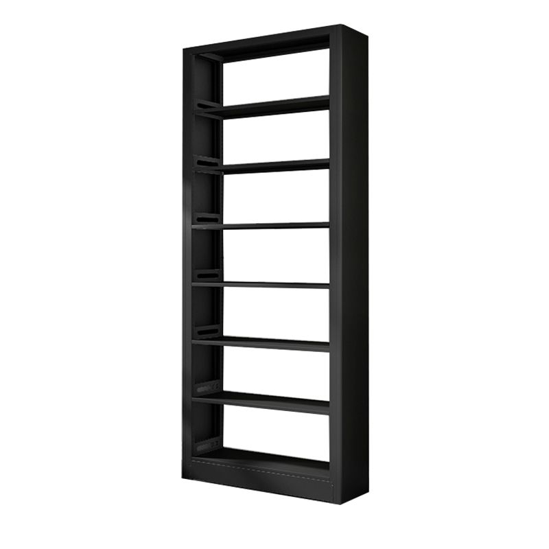 7 Shelf Metal Bookcase Contemporary Open Bookshelf for Home Office