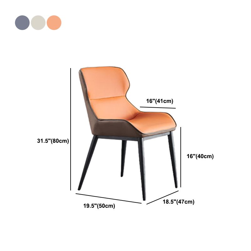 Industrial Dining Accent Chair Upholstered Dining Side Chair