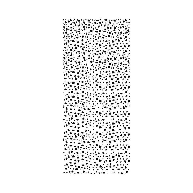 Leopard Print Wallpaper Panel Set Modern PVC Wall Decor in Grey on White, Self Adhesive