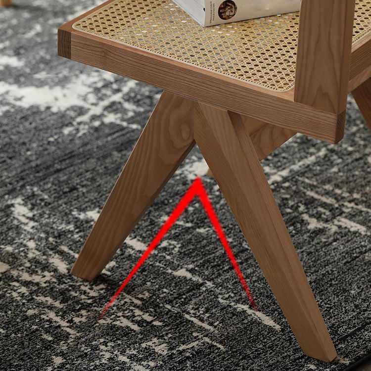 Sillas de comedor de estilo tradicional, silla lateral sin brazos de cocina con patas de madera