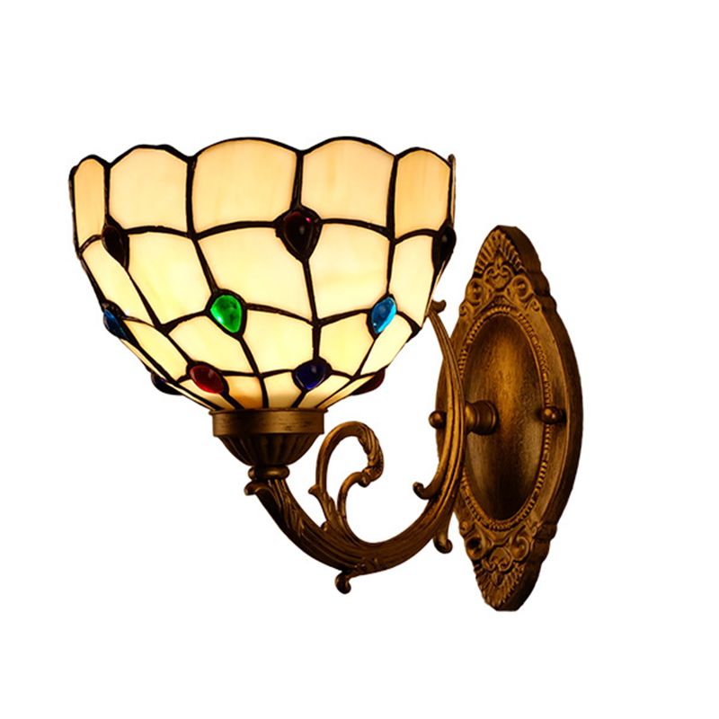 Tiffany Unique Shape Wall Light Fixture Wall Mounted Lighting for Bedroom