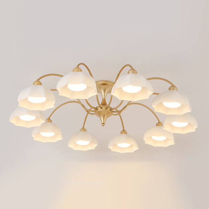 Modern Simple Iron Ceiling Light Dome Shape Ceiling Lamp for Bedroom