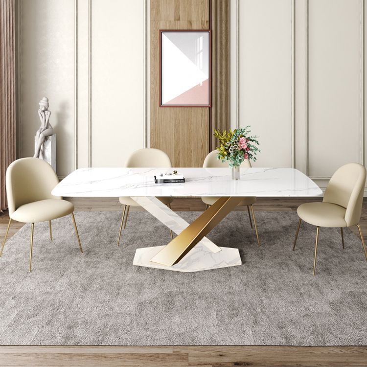 Glam 1/2/5/6/7 Pieces Table and Chair Set Sintered Stone Dining Table Set