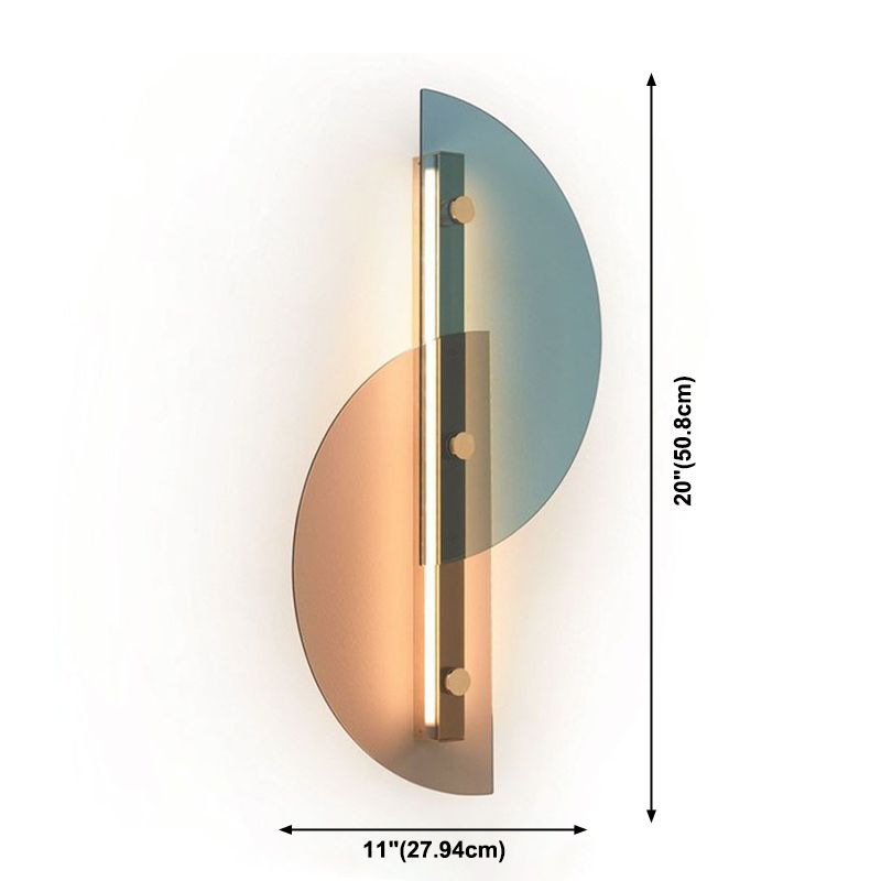 Geometric Wall Lighting Fixtures Glass Modern Style 1 Light Wall Mounted Light Fixture