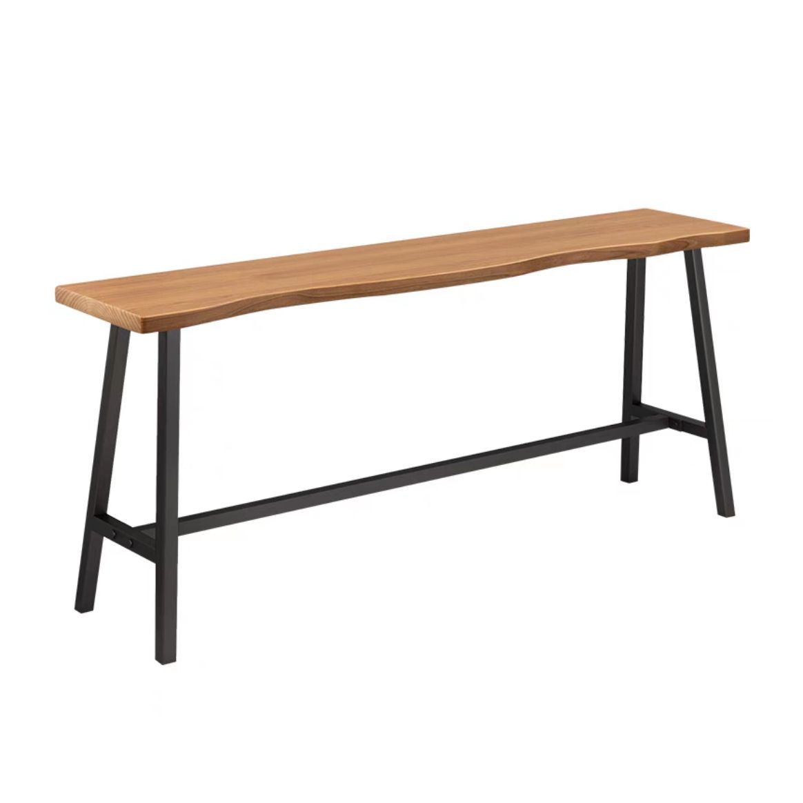 Industrial Rectangle Solid Wood Top Bar Table Set 1/5/9 Pieces Counter Table with Stools