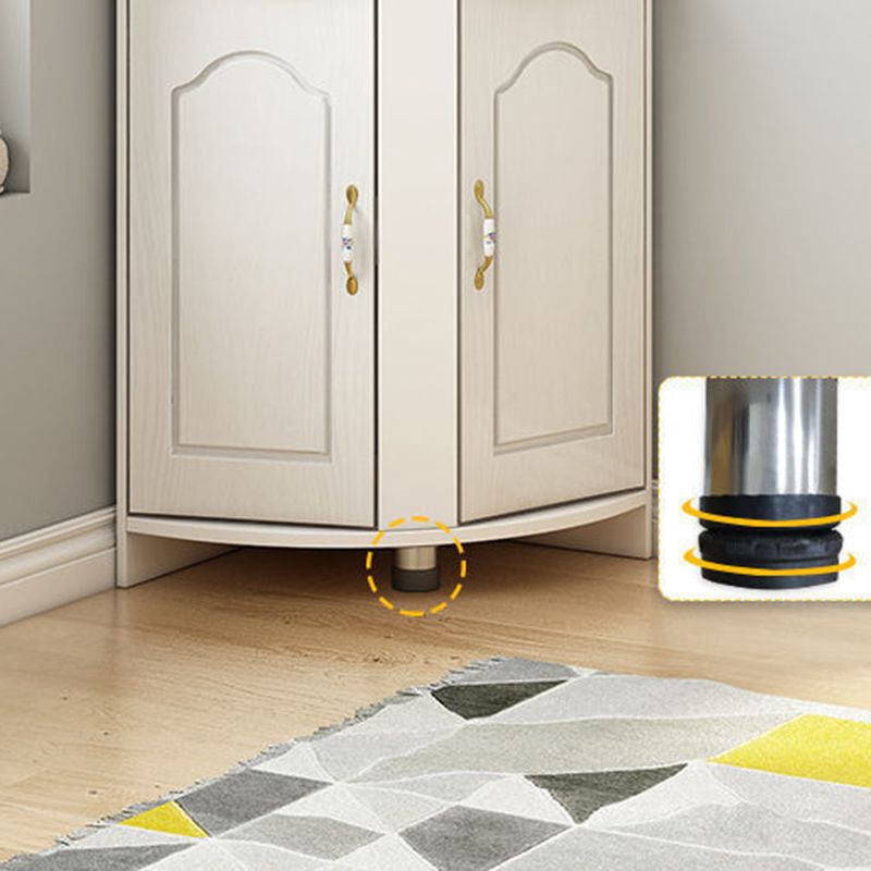 Stain Resistant Cabinet with Shelves and Doors Modern Rectangle Cabinet