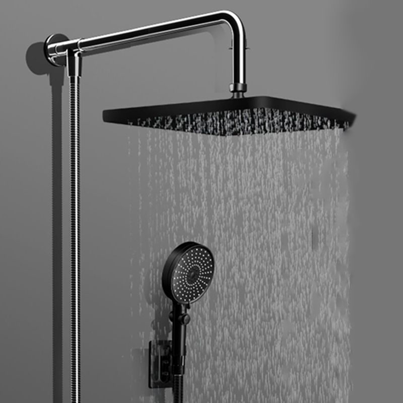 Contemporary Shower Head Combo Fixed Shower Head Stainless Steel Wall-Mount Shower Head