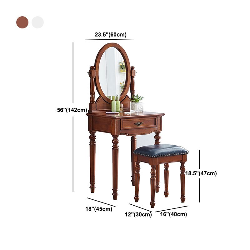 Wooden Vanity Dressing Table Traditional Vanity Makeup Table Set