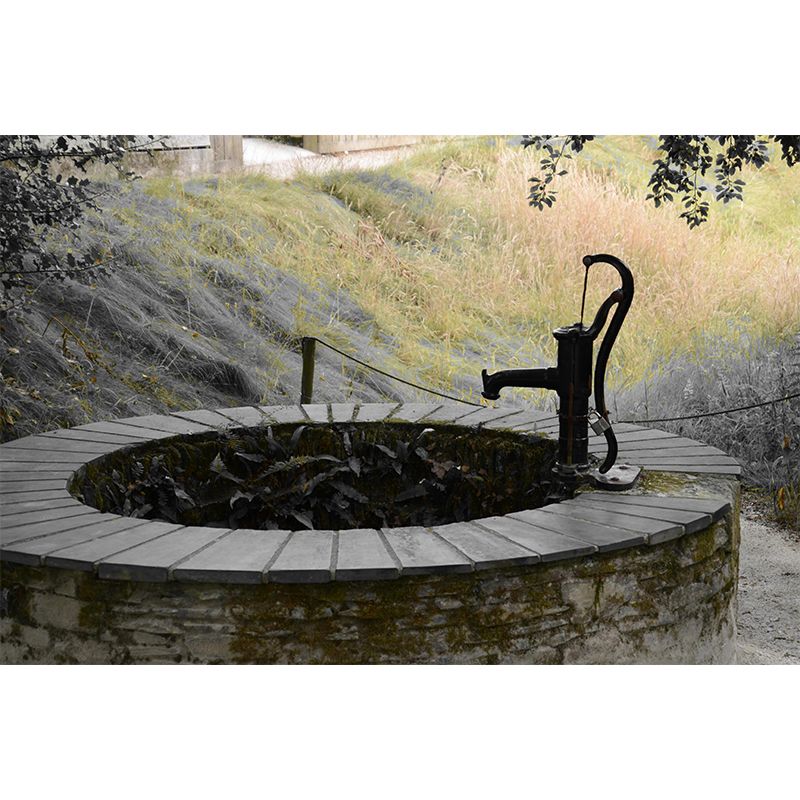 Photography Horizontal Well Mural Wallpaper Rural Wall Decor Bedroom Wall Murals