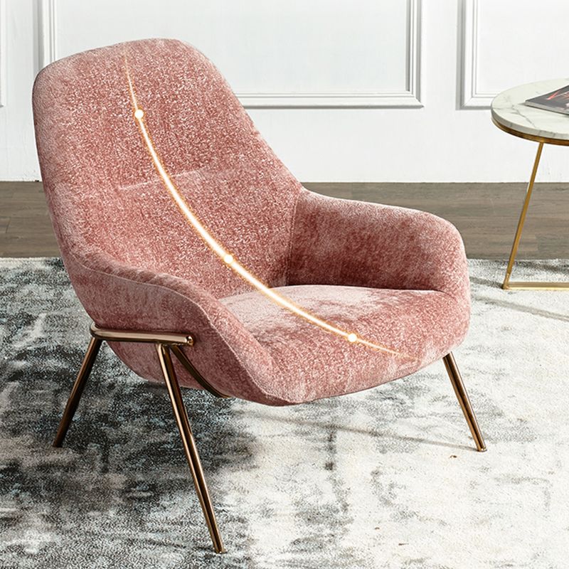 Mid-Century Modern Chenille Lounge Accent Chair for Living Room