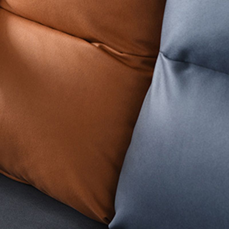 Braccio quadrato in pelle finta 102,36 "d x 62,99" w sezionali H 29.53 "con archiviazione