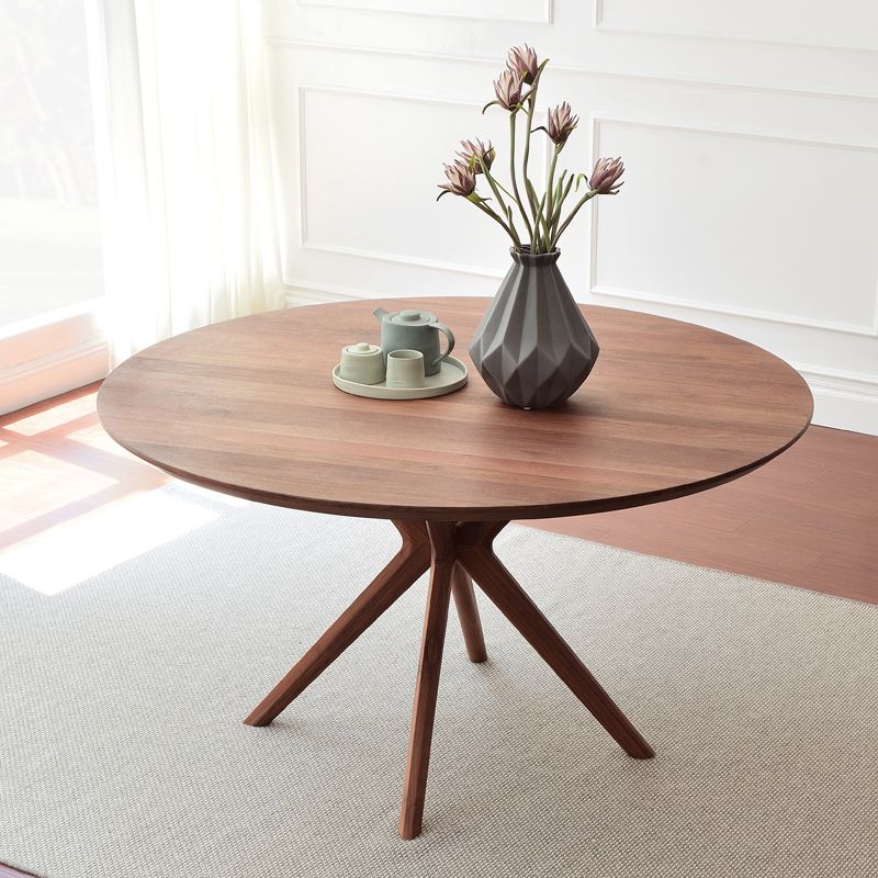 Kitchen Dinner Table Dining Room Round Solid Wood Dining Table