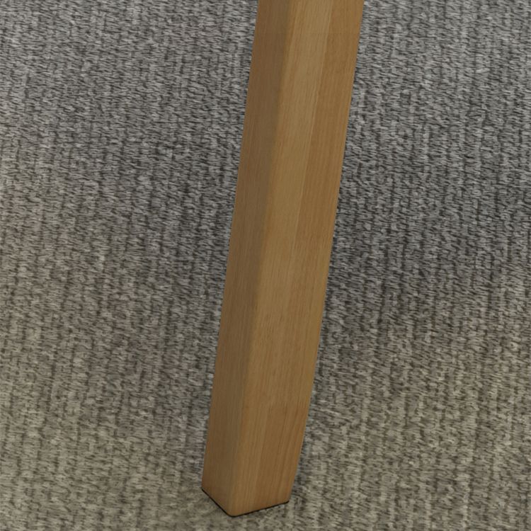 Inicio Sillón escandinavo Silla de comedor con respaldo sólido tapizada en madera