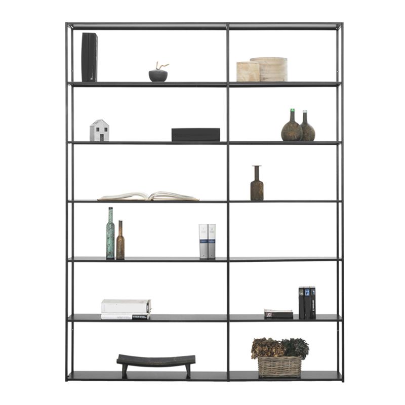 9.84"W Bookshelf Open Back Modern Style Bookcase for Home and Office