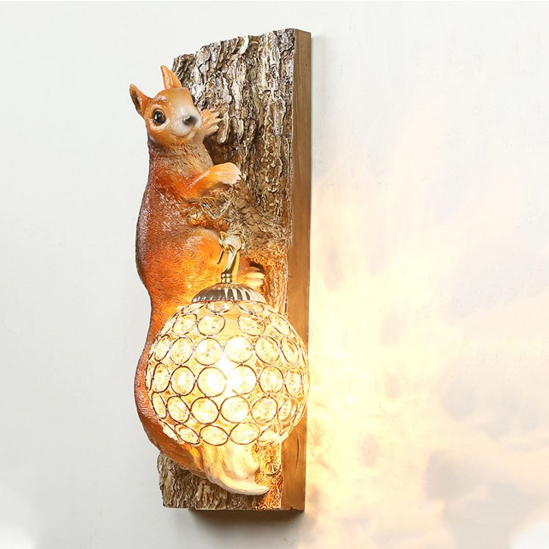 Modern Style Ball Sconce Light Fixtures Metal 1 Light Wall Lighting Ideas