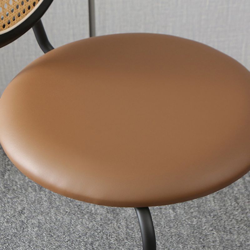 Contemporary Dining Side Chair PU Leather Stacking Side Chair