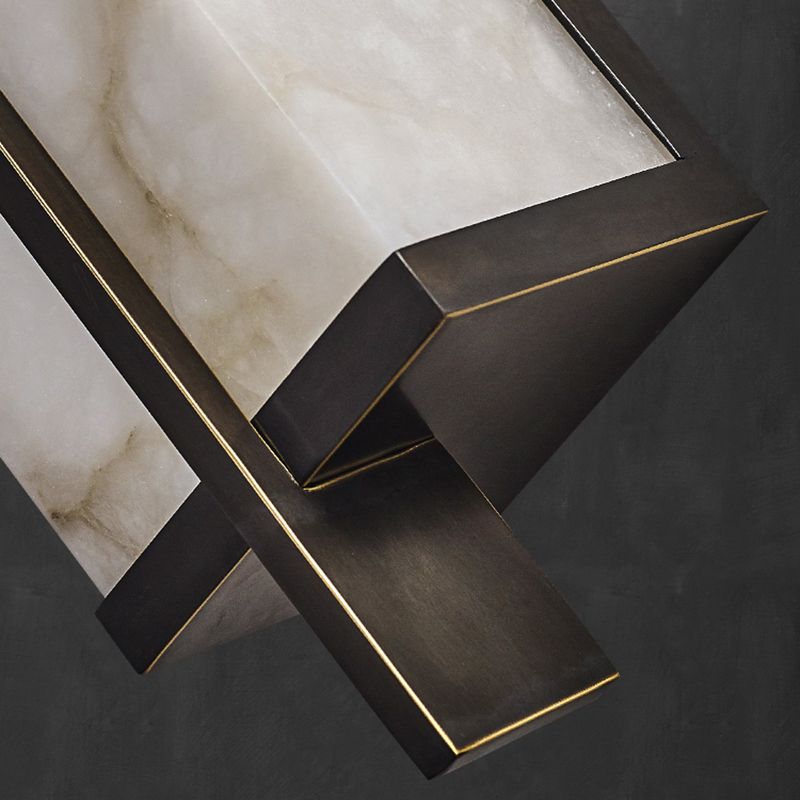 Contemporary Metal Wall Sconce Lighting Geometric Shape Wall Lamp for Living Room