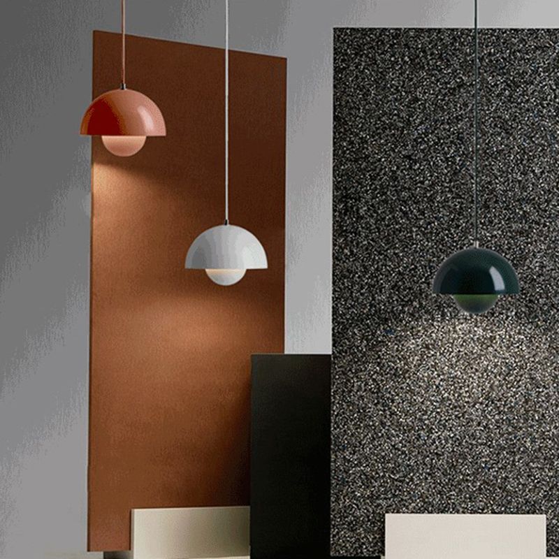 Modern Nordic Style Macron Light Metal One Head Pendant Lamp for Children Room Bedroom