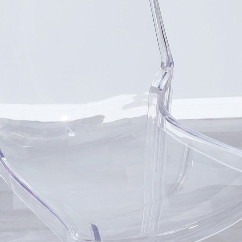 Industrial Bar Stool Acrylic Backrest Counter Stool for Living Room