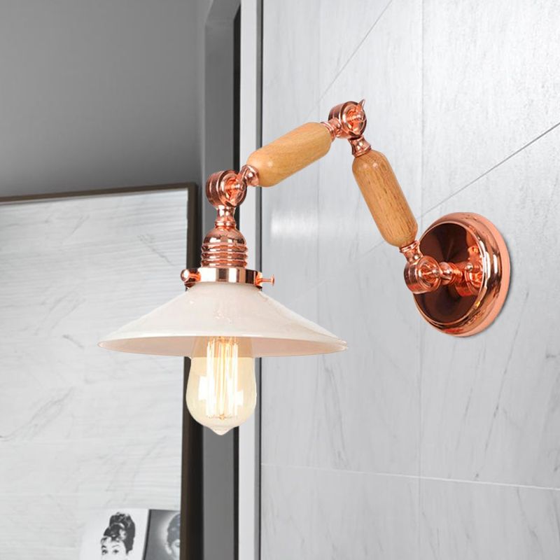 Weißes Glas konisch