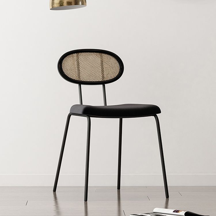 Fabric Side Chair Industrial Design Armless Open Back Side Chairs