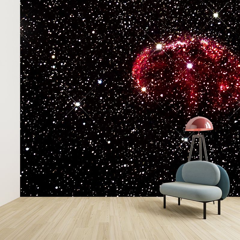 Universe Photography Mildew Resistant Wallpaper Environmental Sleeping Room Wall Mural