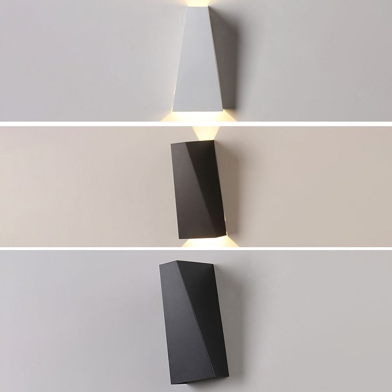 Modern Geometric Wall Mount Lighting Metallic Wall Mounted Lighting for Living Room