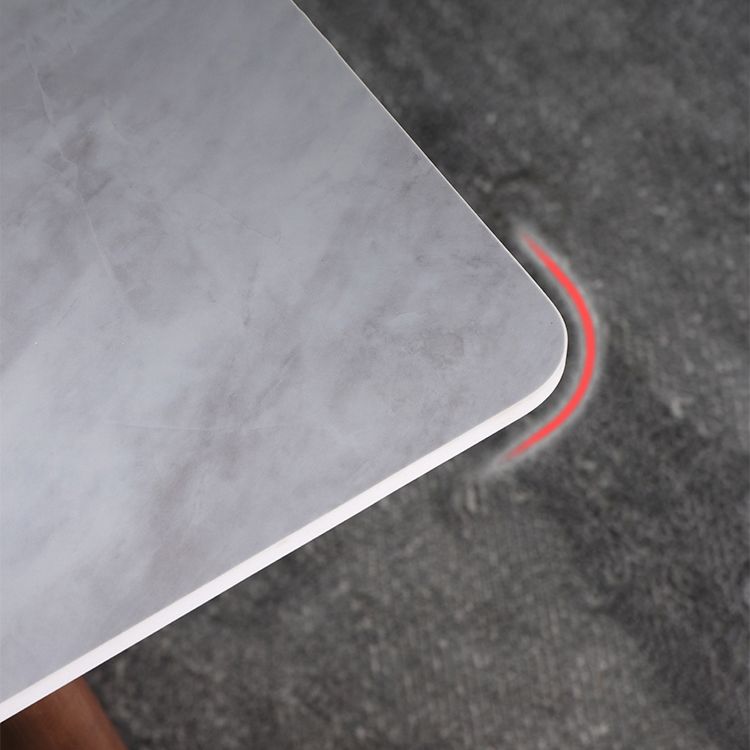 Minimalist Traditional Height Sintered Stone Dining Table Rectangle Dining Set For Home