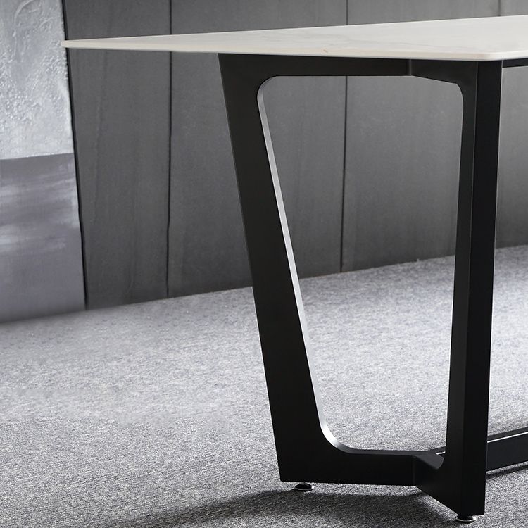 Nordic 1/4/5/6/7 Pieces Dining Set Sintered Stone Dining Table with Leather Chairs