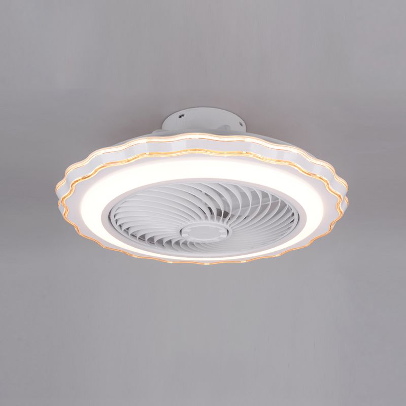 Lampada della ventola della camera da letto per bambini LED minimalista LED SEMI FLUSTO LUCE