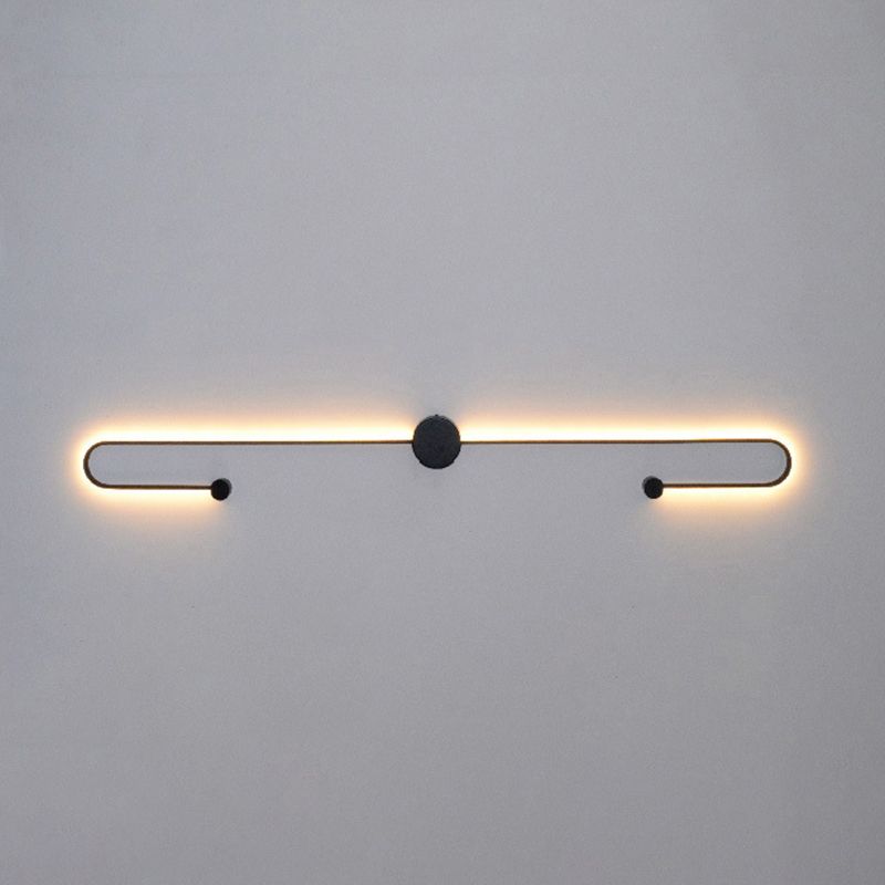 2-Light Linear Wall Mount Light Modern Metal Wall Mount Light Fixtures