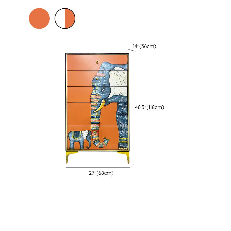 Horizontal Glam Double Chest Soft-Close Drawers Storage Chest