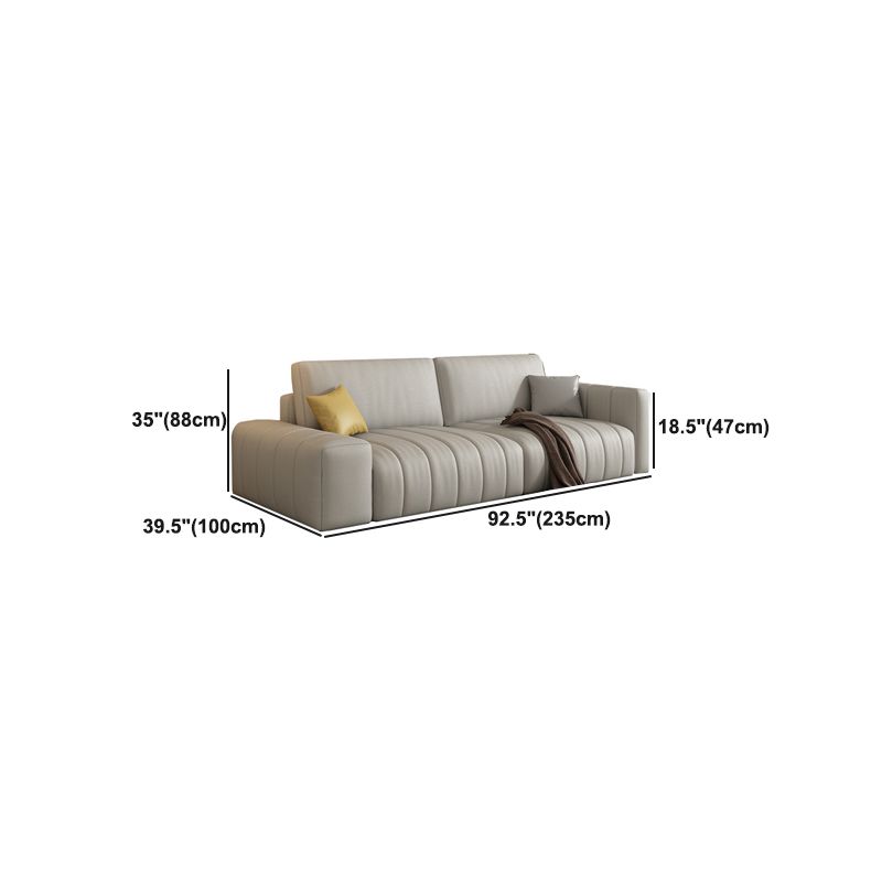 Scandinavian Stain-Resistant for Living Room Square Arm Sofa & Chaise