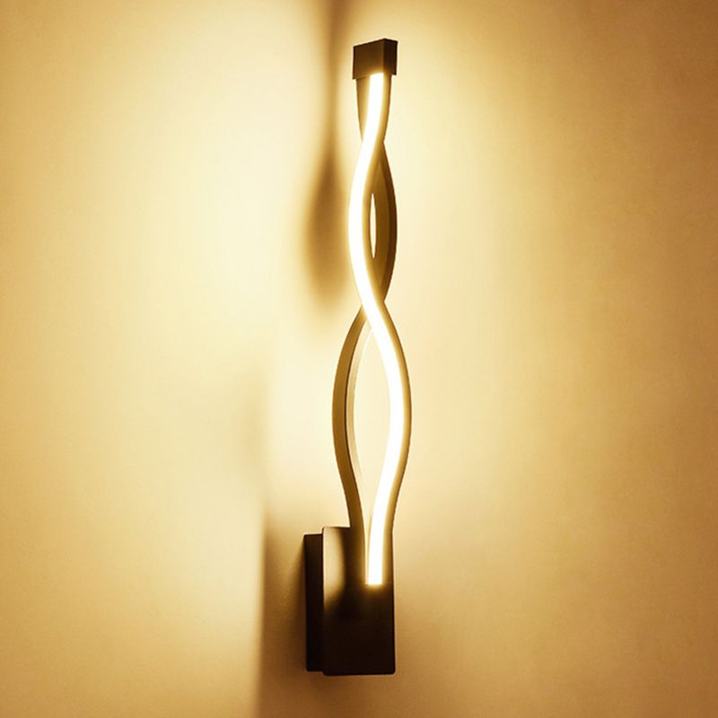 Ayuda de lámpara LED de estilo nórdico accesorio de iluminación de pared giro con sombra de metal