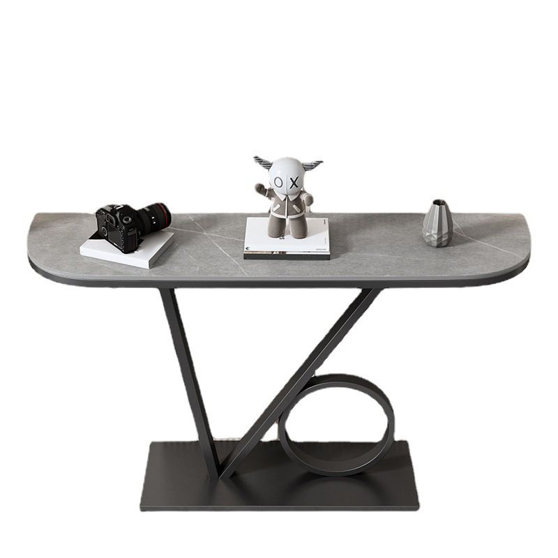 Glam Slate Console Table 11.8 Inch Wide Stain Resistant Console