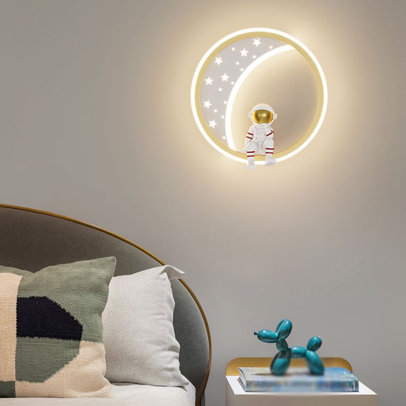 Simple LED Wall Mount Light Modern Style Wall Light with Acrylic Shade for Bedroom