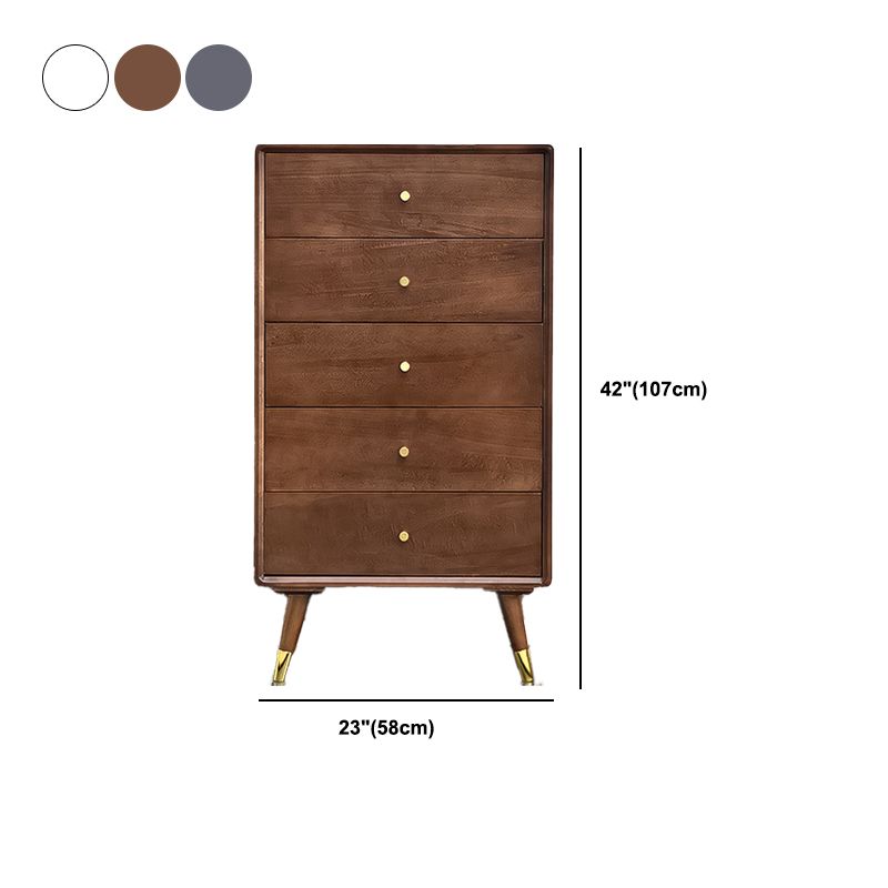 Solid Wood Accent Chest with Drawer Contemporary Side Cabinet