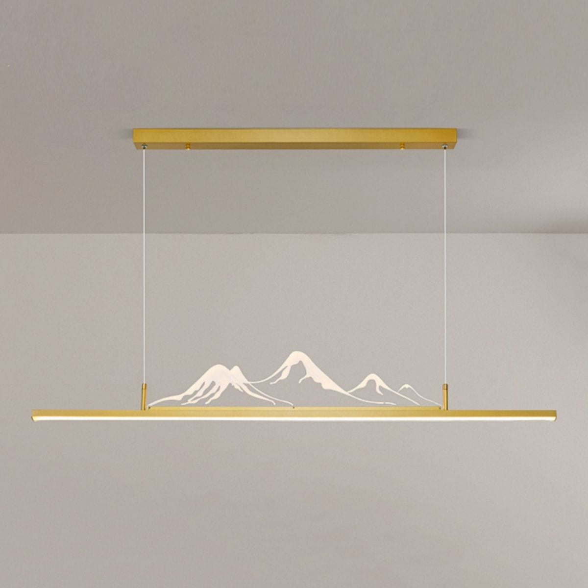 Colgante moderno de la isla de aluminio en la isla LED para comedor