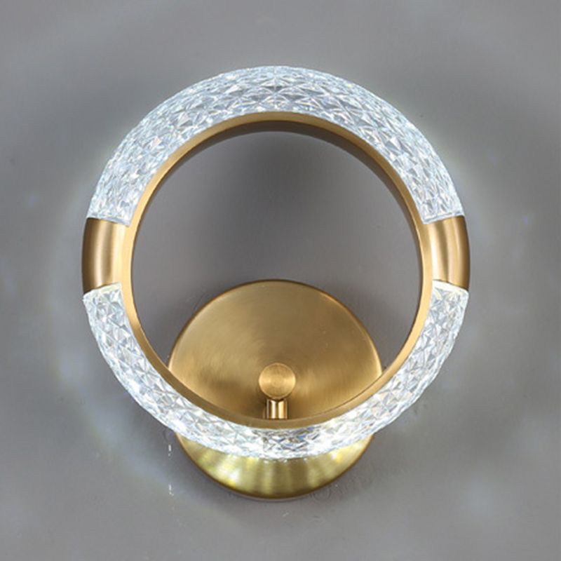 Modern Unique Shape Wall Mount Light Fixture Sconce Lamp in Gold