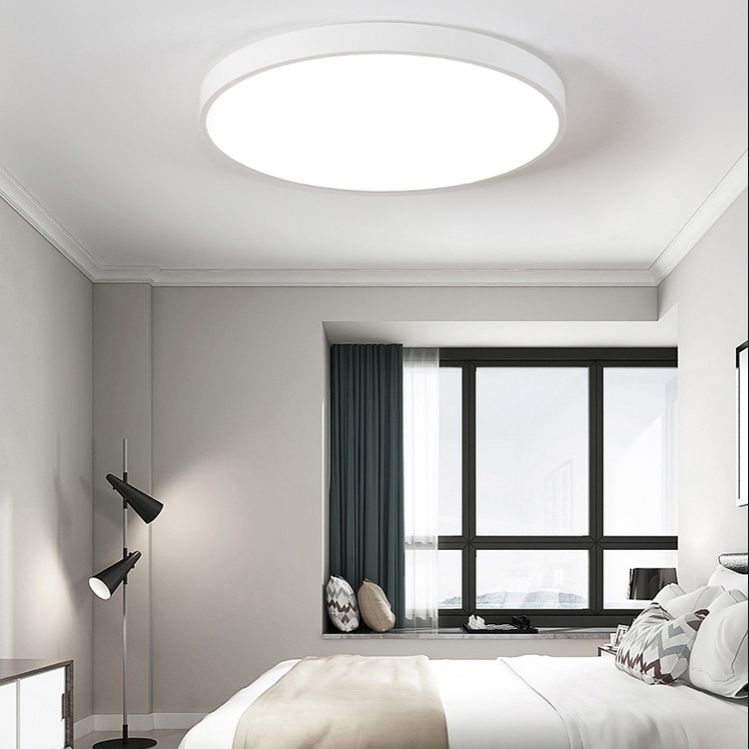 Style moderne minimaliste rond encastré lampe acrylique 1 lampe encastrée