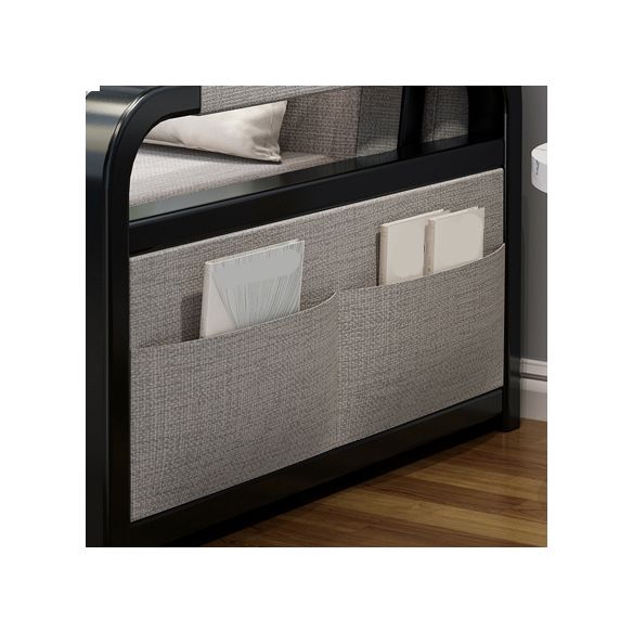 30" Wide Contemporary Sofa Futon Gray Pillow Included Storage Sleeper Sofa