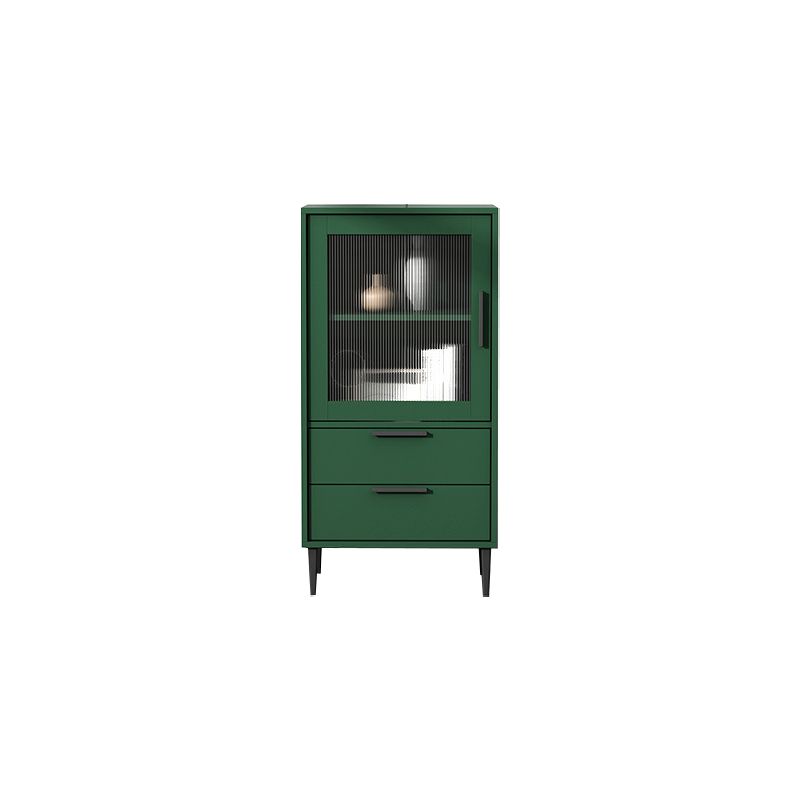 11.81" Wide Wooden Accent Cabinet with 1 Door Modern Side Cabinet with 2 Drawers