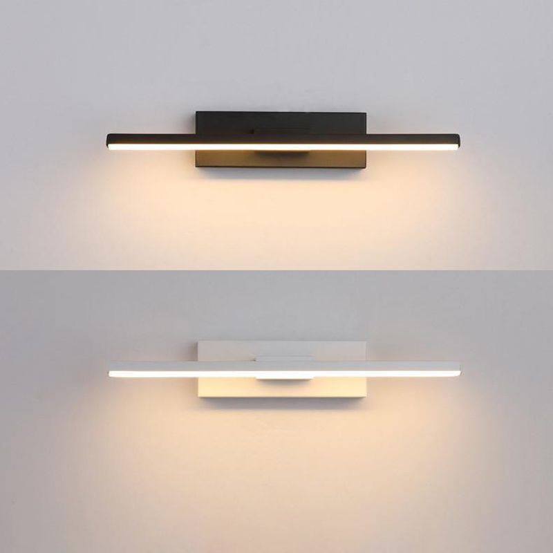 Nordic Style Metal Wall Light Strip Shape Rotatable Wall Lamp for Bedroom