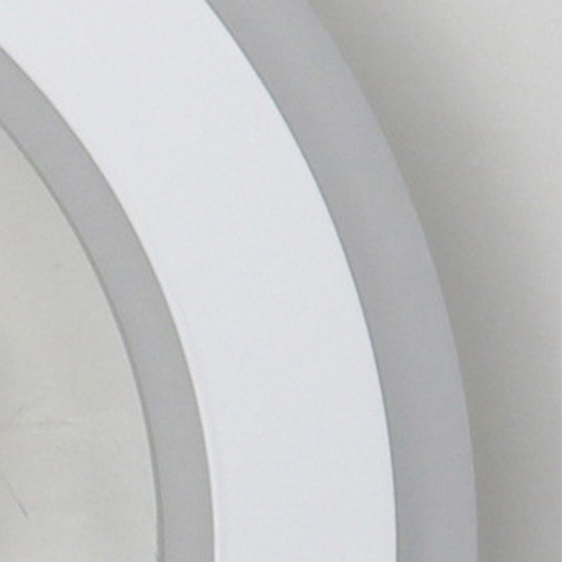 1-Light LED Wall Sconce Light Modern Oval Wall Mount Light for Living Room